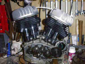 The 45 ci engine almost completely restored